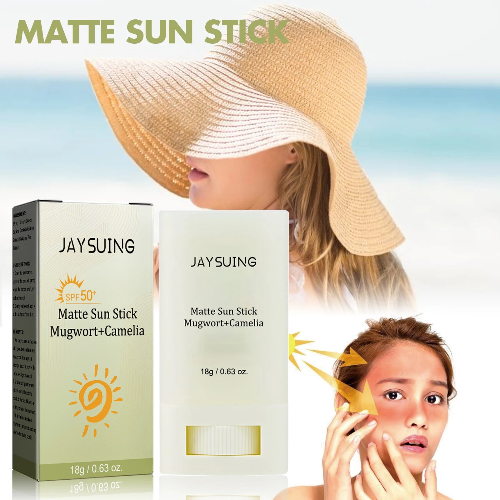 Jaysuing UV Protection Matte Sun Stick