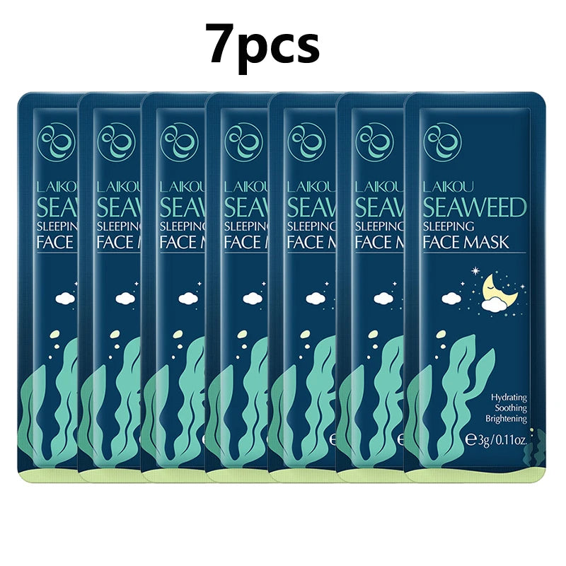 LAIKOU 7pcs Hydrating Sleeping Facial Mask Set
