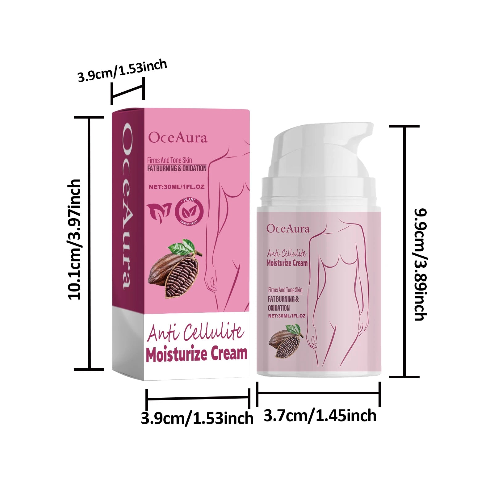 Oceaura Fat Burning Cream – 30ml Body Shaping & Firming