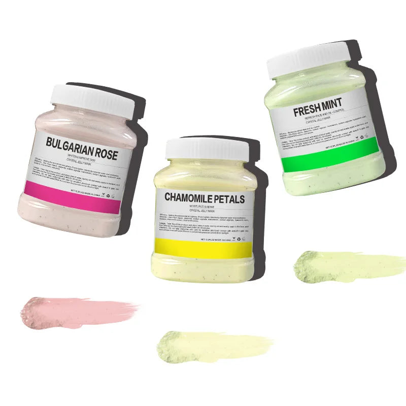 350g 24K Gold Rose Petal Crystal Jelly Mask Powder