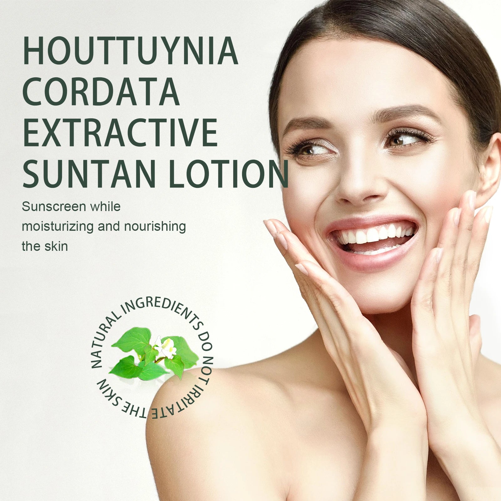 Herbal Sun Cream Sunscreen with Houttuynia Cordata Extract