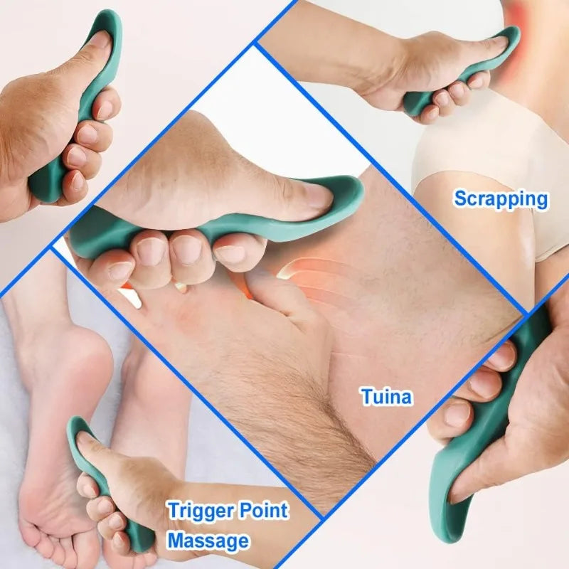 Manual Trigger Point Massage Tool with Thumb Protector