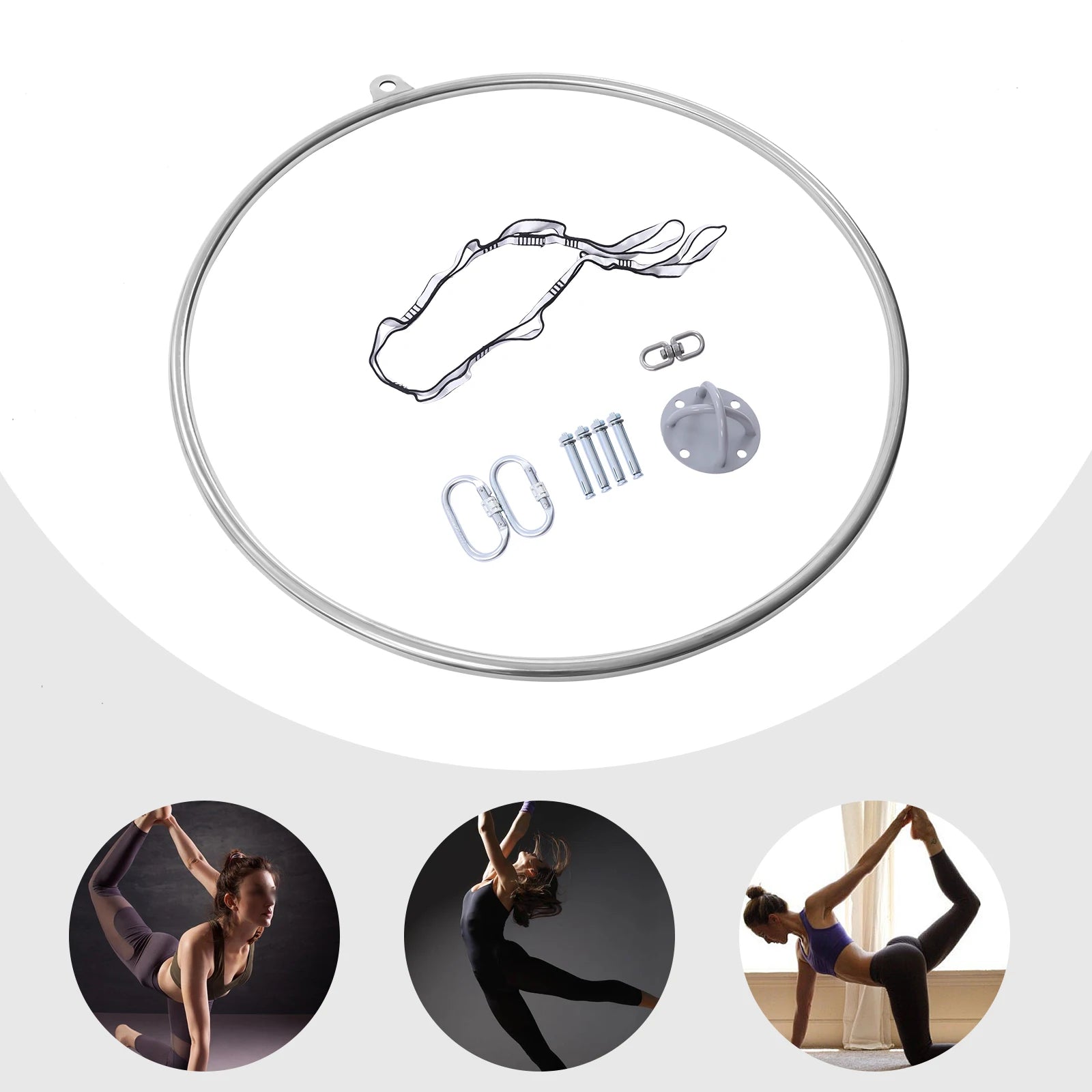 90cm Professional Aerial Hoop – Circus & Yoga Ring