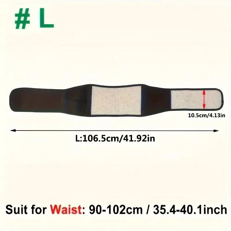 Adjustable Self-Heating Magnetic Therapy Back and Waist Support Belt