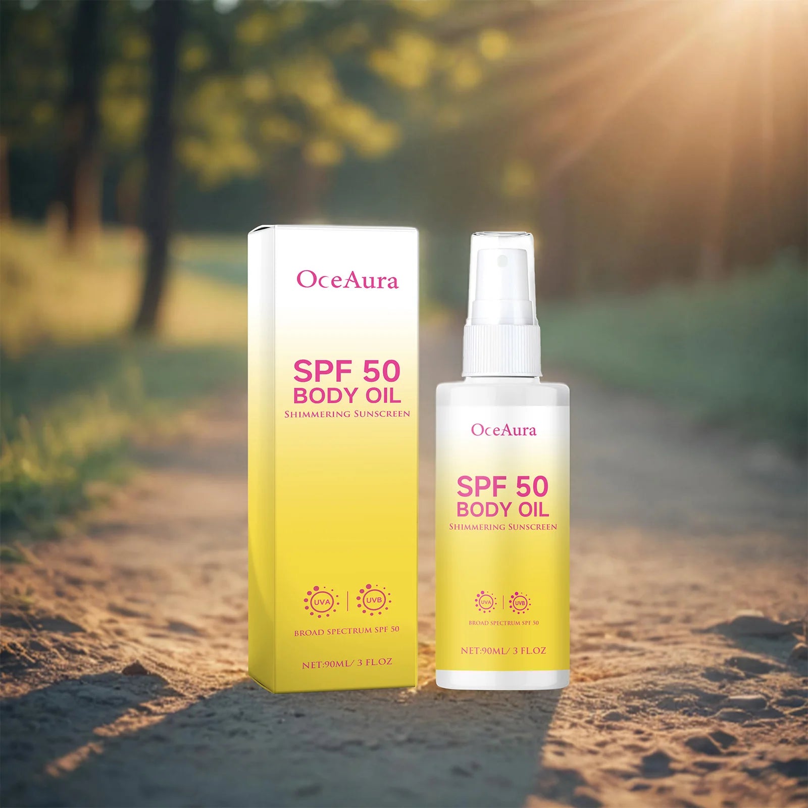 OceAura 90ml Body Oil Sunscreen