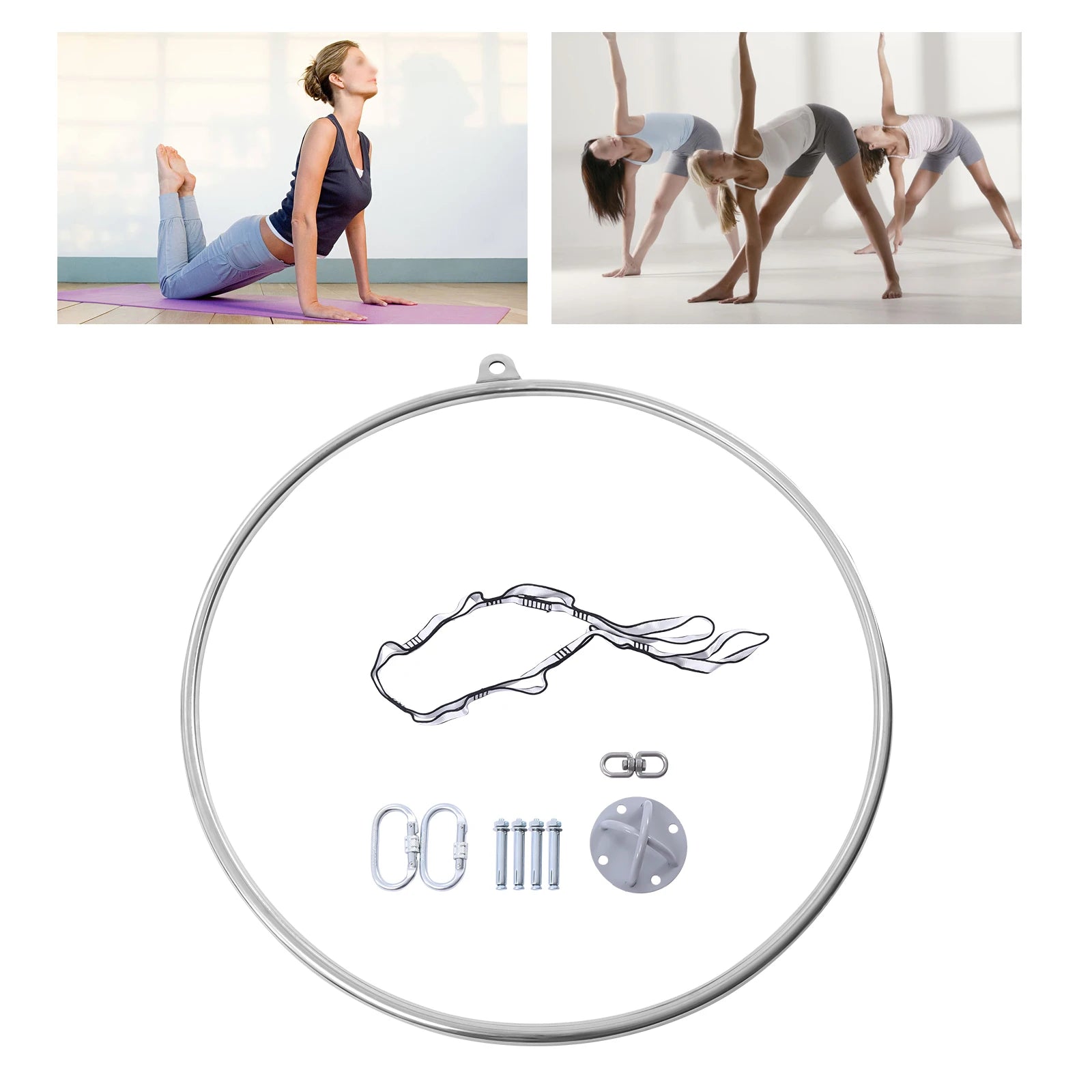 90cm Professional Aerial Hoop – Circus & Yoga Ring